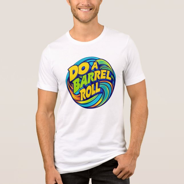 Tun Sie eine Barrel Roll Tri-Blend Shirt (Vorderseite)
