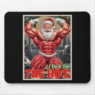 Tun Sie es für den Muskel-Santa-Bodybuilder der de Mousepad