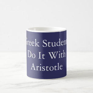 Tun Sie es mit Aristoteles-Tasse Tasse
