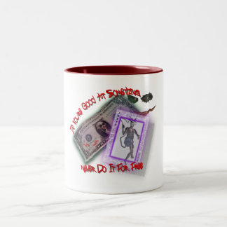 Tun Sie es nie für freies! Zweifarbige Tasse