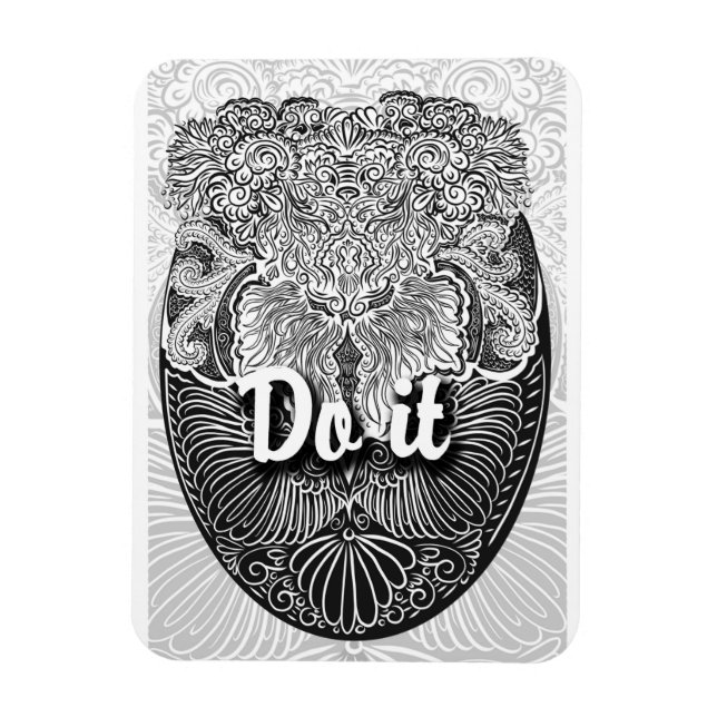 Tun Sie es - Positives Zitat Magnet (Vertikal)