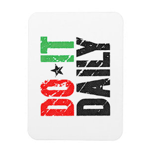 Tun Sie es Vintager Blick der Tageszeitungs-  Magnet