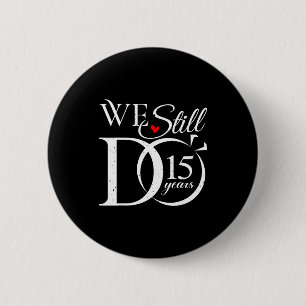 Tun Sie immer noch 15 Paar 15. Hochzeit Button