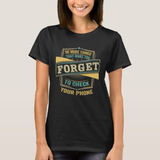 Tun Sie mehr Dinge, die Sie vergessen, Ihren Karo T-Shirt