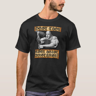 Tun Sie Sie sogar Aufzug Bro Shakespeare schwarzer T-Shirt