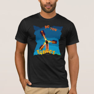 Tun Sie Tango? Amerikanisches Kleiderschwarzes T-Shirt