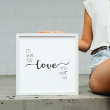 Tun Sie, was Sie Liebe Liebe, was Sie moderne Deko