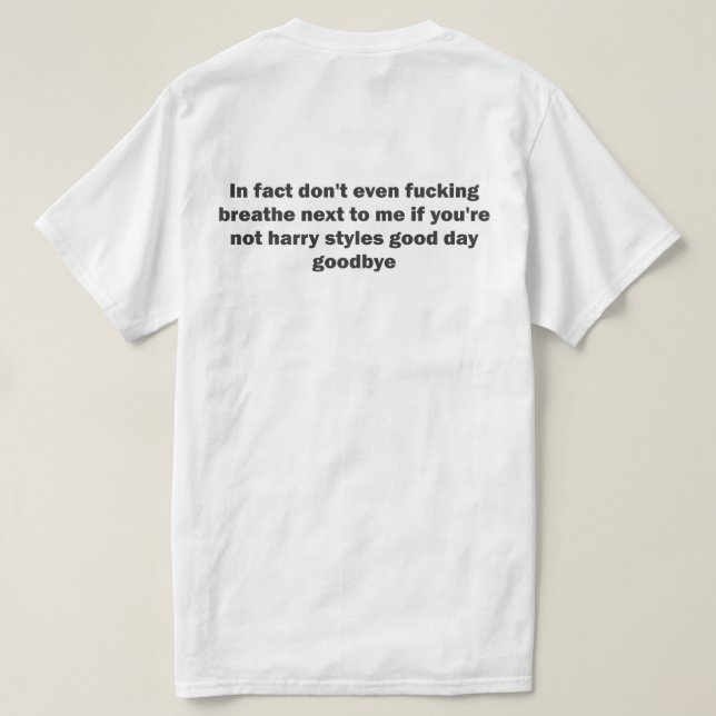 Tun tatsächlich nicht einmal… Shirt (Design Rückseite)