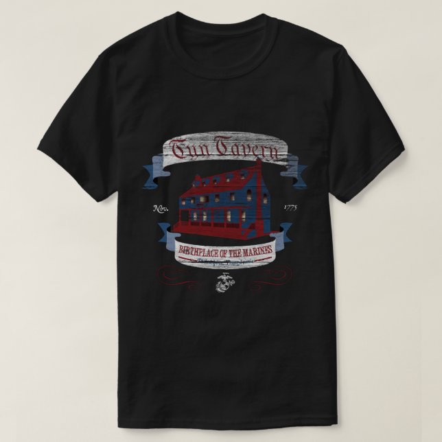 Tun Tavern - Birthplace of the US Marine Corps - S T-Shirt (Design vorne)