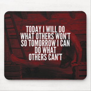 Tun, was andere nicht tun werden - Motivierend Tra Mousepad