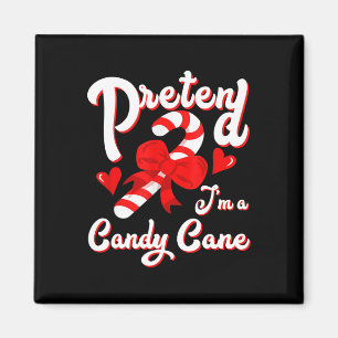 Tun wir so, als ob ich ein Candy Candy Cane Crew W Magnet