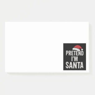 Tun wir so, als wäre ich der Weihnachtsmann - Lust Post-it Klebezettel