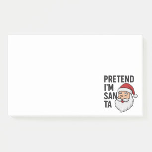 Tun wir so, als wäre ich der Weihnachtsmann - Lust Post-it Klebezettel