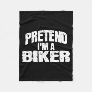 Tun wir so, als wäre ich ein Biker, lustiges Hallo Fleecedecke