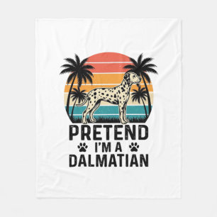 Tun wir so, als wäre ich ein Dalmatiner Vintage-Hu Fleecedecke