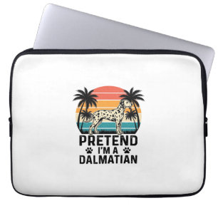Tun wir so, als wäre ich ein Dalmatiner Vintage-Hu Laptopschutzhülle