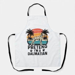 Tun wir so, als wäre ich ein Dalmatiner Vintage-Hu Schürze