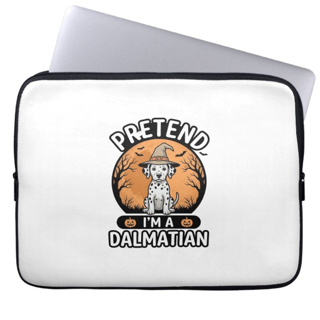 Tun wir so, als wäre ich ein dalmatinischer Hallow Laptopschutzhülle (Vorderseite)