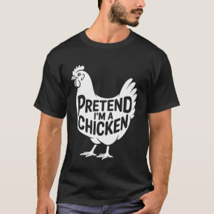 Tun wir so, als wäre ich ein faules Halloween-Kost T-Shirt