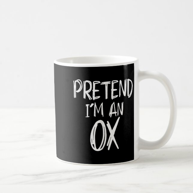 Tun wir so, als wäre ich ein Ochsenkostüm Hallowee Kaffeetasse (Rechts)