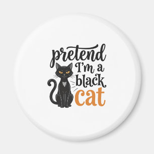 Tun wir so, als wäre ich ein schwarzes Halloween-K Magnet