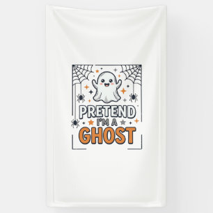 Tun wir so als wäre ich ein süßer Halloween-Geist Banner