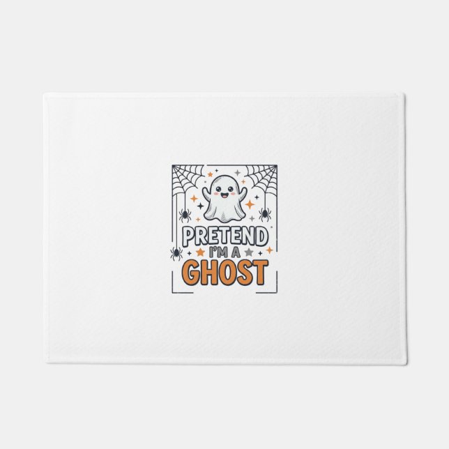 Tun wir so als wäre ich ein süßer Halloween-Geist Fußmatte (Vorderseite)