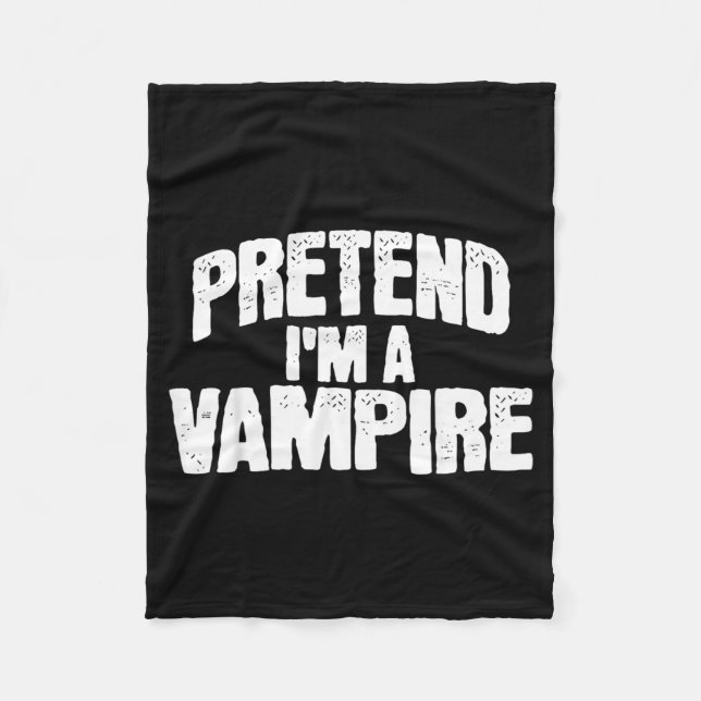 Tun wir so als wäre ich ein Vampir Lustiges Hallow Fleecedecke (Vorderseite)
