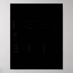Tun wir so als wäre ich eine Banane Faules Hallowe Poster