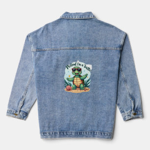 Tun wir so als wäre ich eine Schildkröte Halloween Jeansjacke