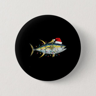 Tuna Fisch Weihnachtsbeleuchtung Festlich Lustige Button