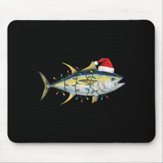 Tuna Fisch Weihnachtsbeleuchtung Festlich Lustige Mousepad