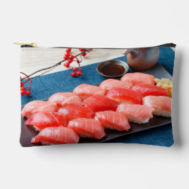 Tuna Parade Pouch – Elegant Sushi Design Zubehörtasche
