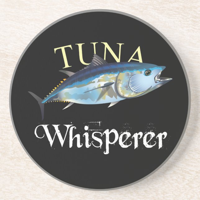 Tuna Whisperer Dark Colored Getränkeuntersetzer (Vorne)