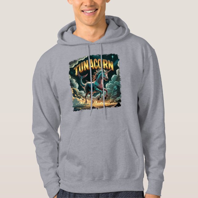 Tunacorn Illustration Combo Kreatur Funny Hoodie (Vorderseite)