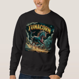 Tunacorn Illustration Combo Kreatur Funny Sweatshirt