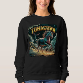 Tunacorn Illustration Combo Kreatur Funny Sweatshirt