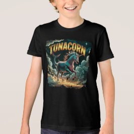 Tunacorn Illustration Combo Kreatur Funny Tri-Blend Shirt