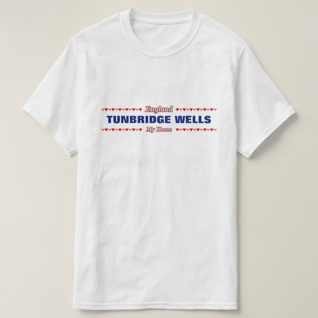 TUNBRIDGE QUILLT - mein Zuhause - England hervor; T-Shirt (Design vorne)