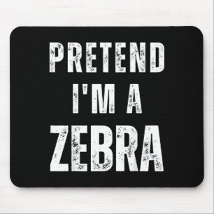 Tünche ein passendes Zebrakostüm Lustiger Hallowee Mousepad