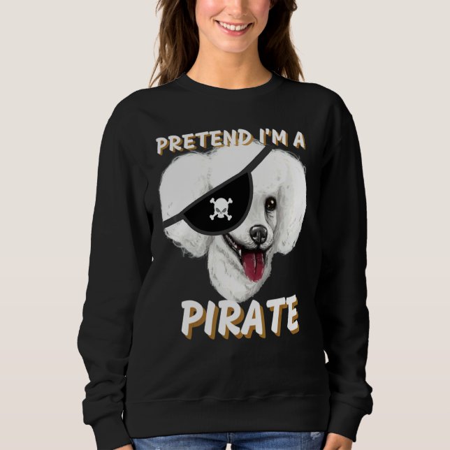 Tünche Ich Ein Pirat Tünche Ich Ein Dalmatiner Hal Sweatshirt (Vorderseite)