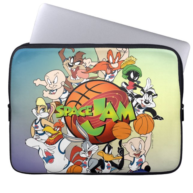 TUNE SQUAD™ Gruppe SPACE JAM™ Logo Laptopschutzhülle (Vorderseite)
