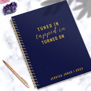 Tuned in LoA Simple Navy Journal Notizbuch