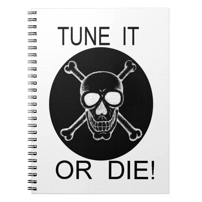 Tunen Sie es oder Die Kreisschädel Notizblock (Vorderseite)