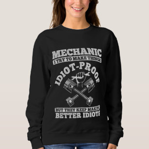 Tuner Auto Liebhaber Reparatur Mechaniker Werkzeug Sweatshirt