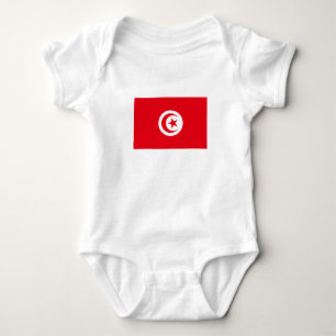 Tunesien-Flagge Baby Strampler