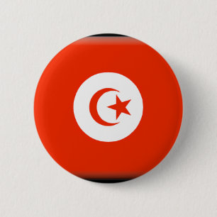 Tunesien-Flagge Button