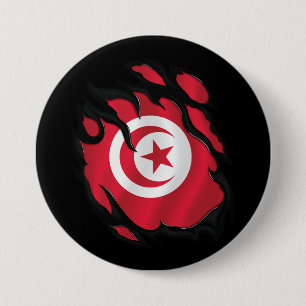 Tunesien-Flagge Button