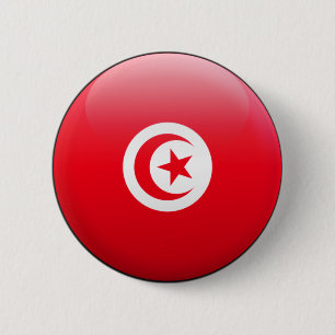 Tunesien-Flagge Button