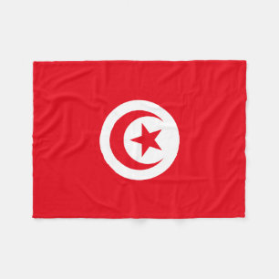 Tunesien-Flagge Fleecedecke